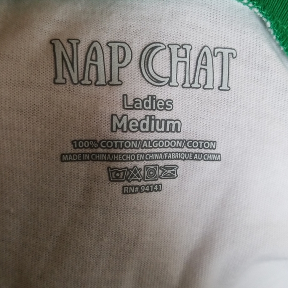 Nap Chat Dachshund Christmas Tree PJ TOP - Picture 3 of 3